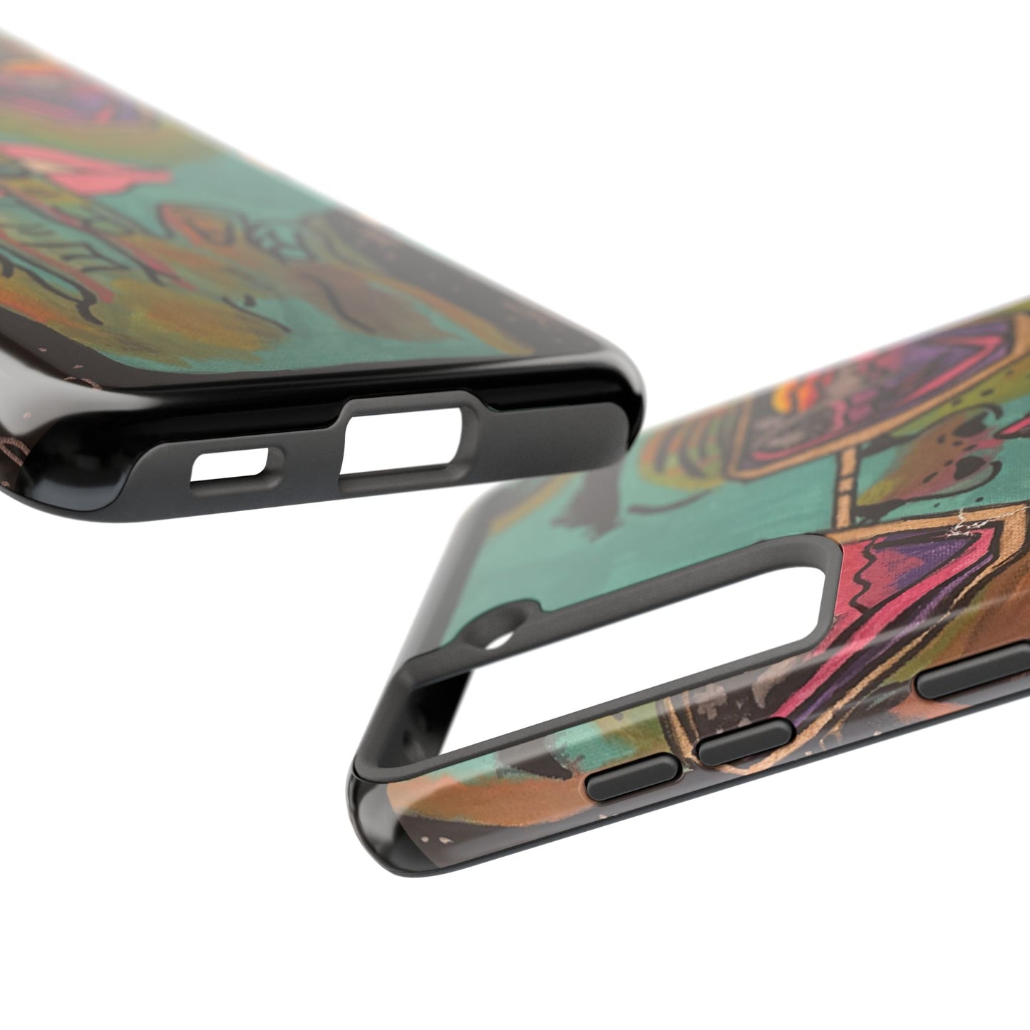 Vibrant Art Phone Case - Bold & Unique Tough Cases for Protection, Artistic Design Silicone Cover, Stylish Phone Accessory
