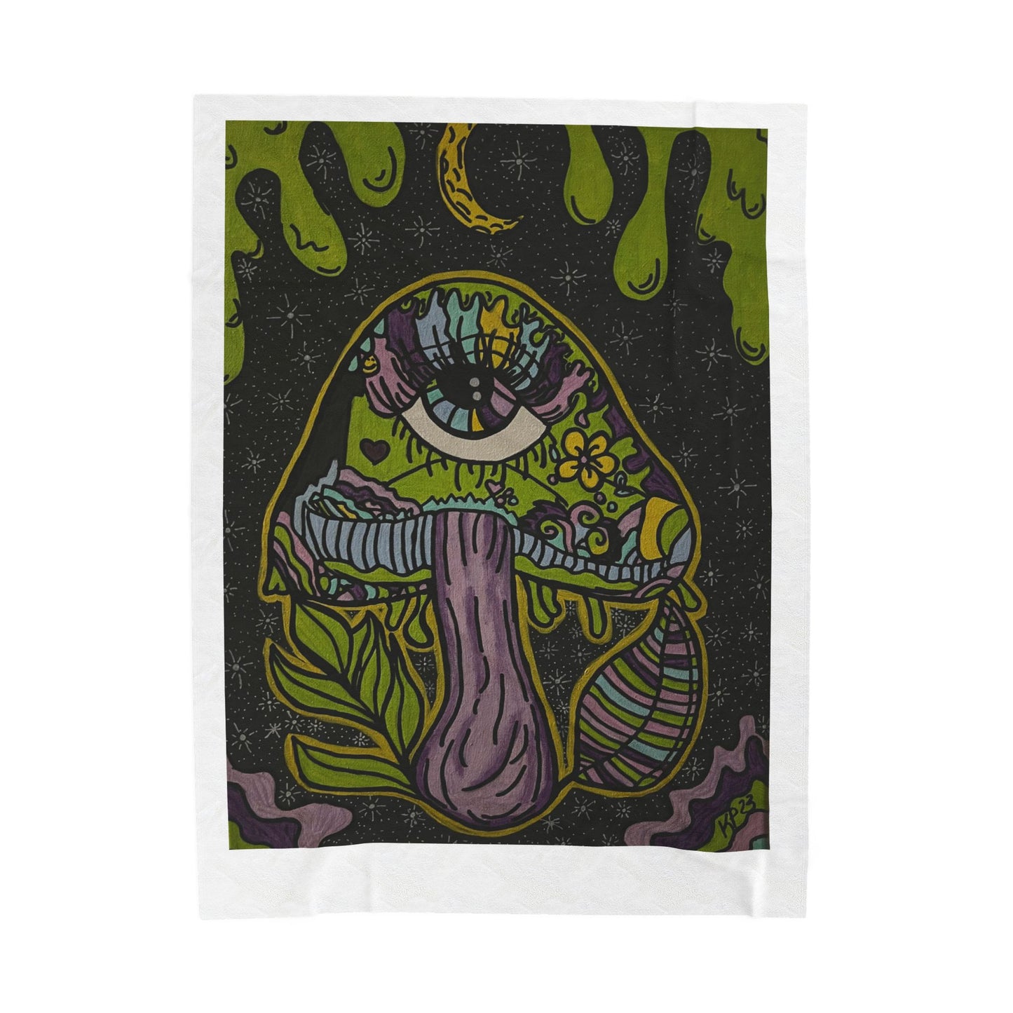Psychedelic Mushroom Velveteen Plush Blanket, Cozy Throw Blanket for Home Decor, Perfect Gift for Nature Lovers, Festivals, and Chill [...]