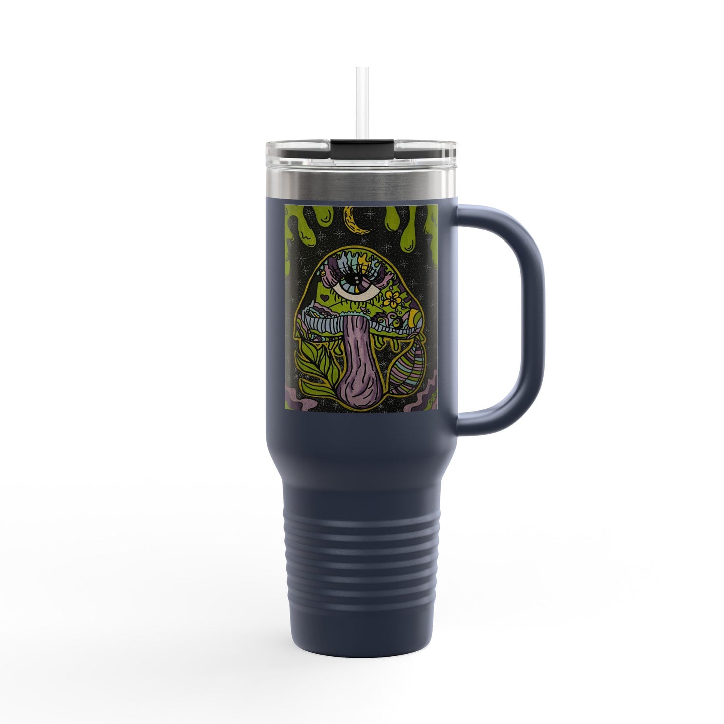 Spooky Monster Insulated Travel Mug | 40oz Funny Coffee Cup for Halloween, Unique Gifts for Friends, Reusable Drinkware, Party Favor
