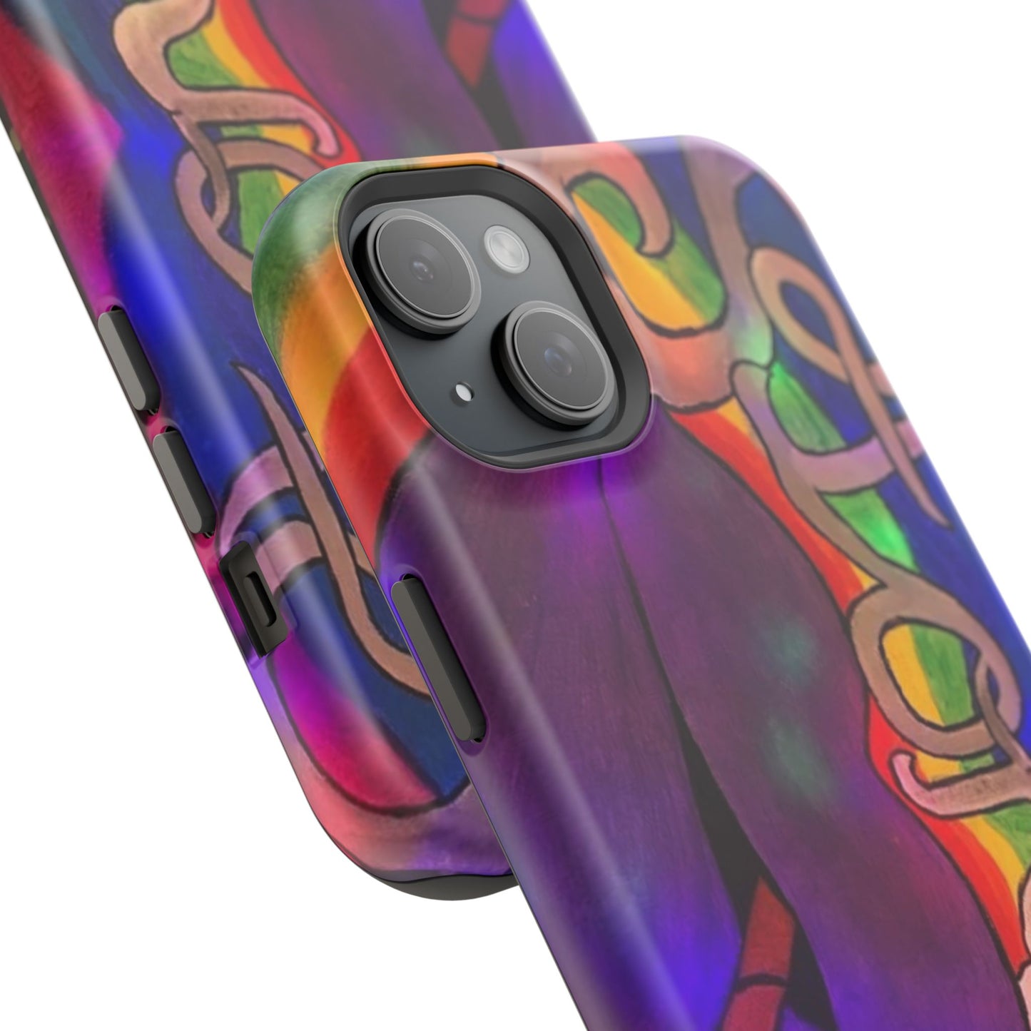 Vibrant Impact-Resistant Phone Cases, Colorful Phone Covers, Artistic Phone Protection, Unique Cases for Travel, Gift for Creative Souls
