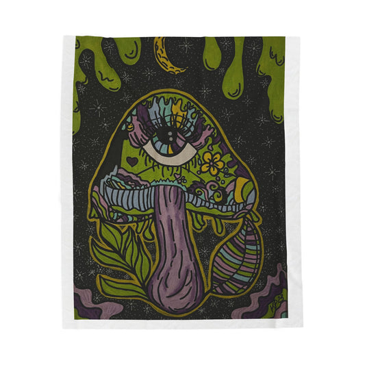 Psychedelic Mushroom Velveteen Plush Blanket, Cozy Throw Blanket for Home Decor, Perfect Gift for Nature Lovers, Festivals, and Chill [...]
