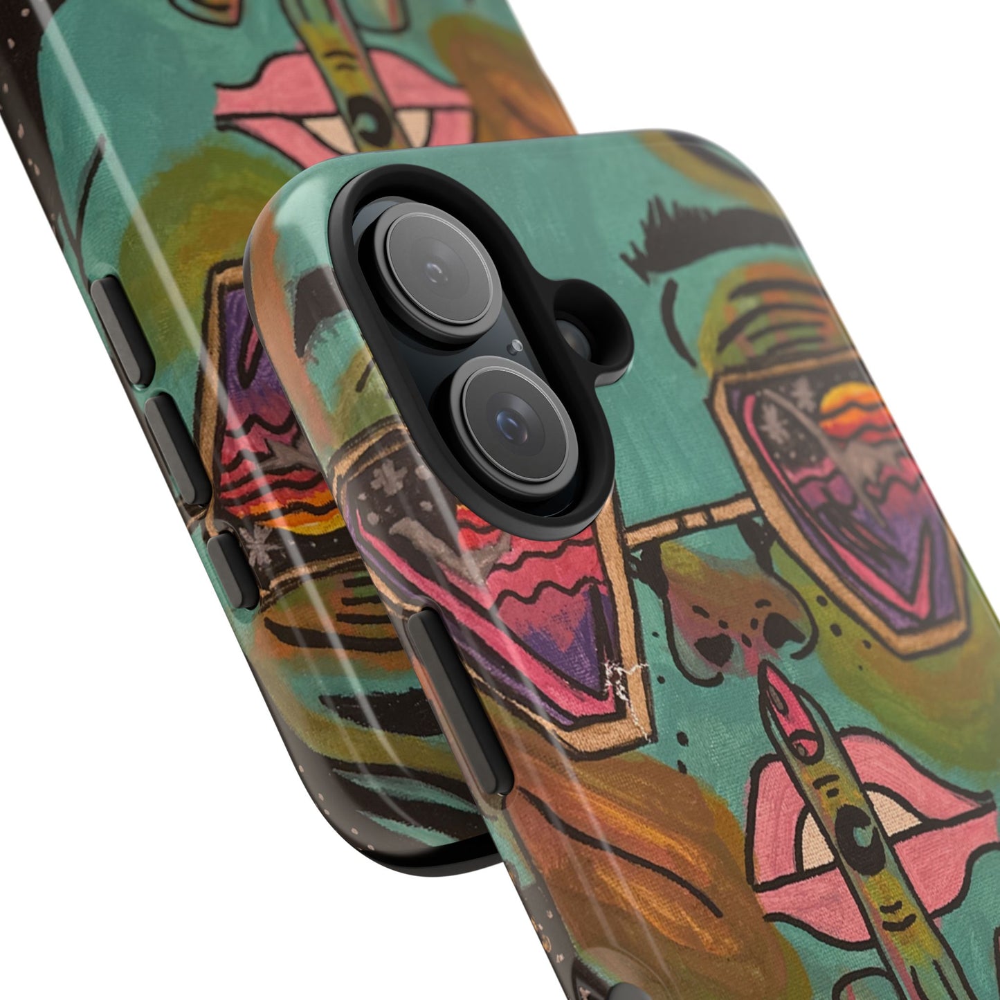 Vibrant Art Phone Case - Bold & Unique Tough Cases for Protection, Artistic Design Silicone Cover, Stylish Phone Accessory