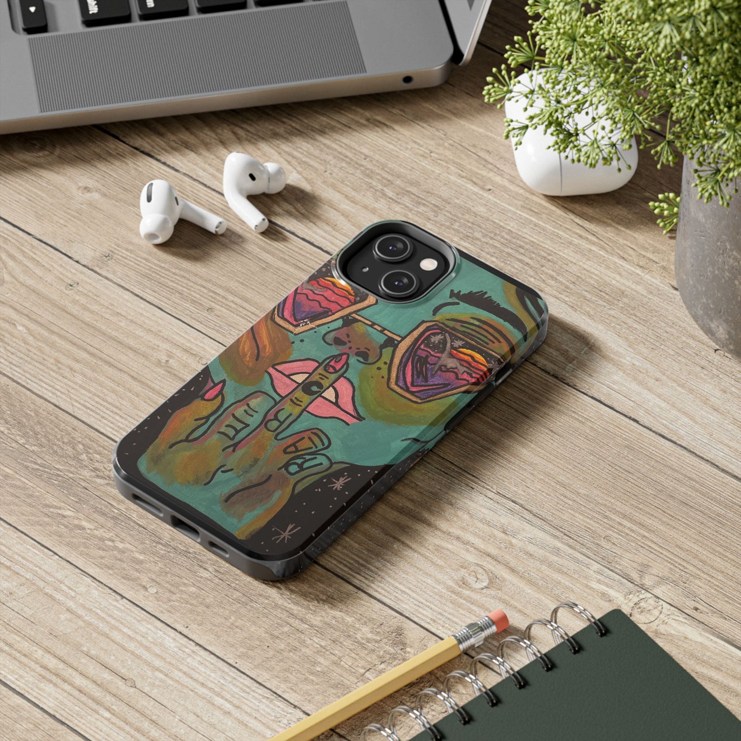 Vibrant Art Phone Case - Bold & Unique Tough Cases for Protection, Artistic Design Silicone Cover, Stylish Phone Accessory