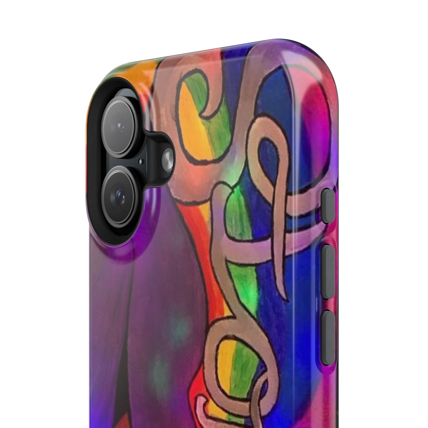 Vibrant Impact-Resistant Phone Cases, Colorful Phone Covers, Artistic Phone Protection, Unique Cases for Travel, Gift for Creative Souls