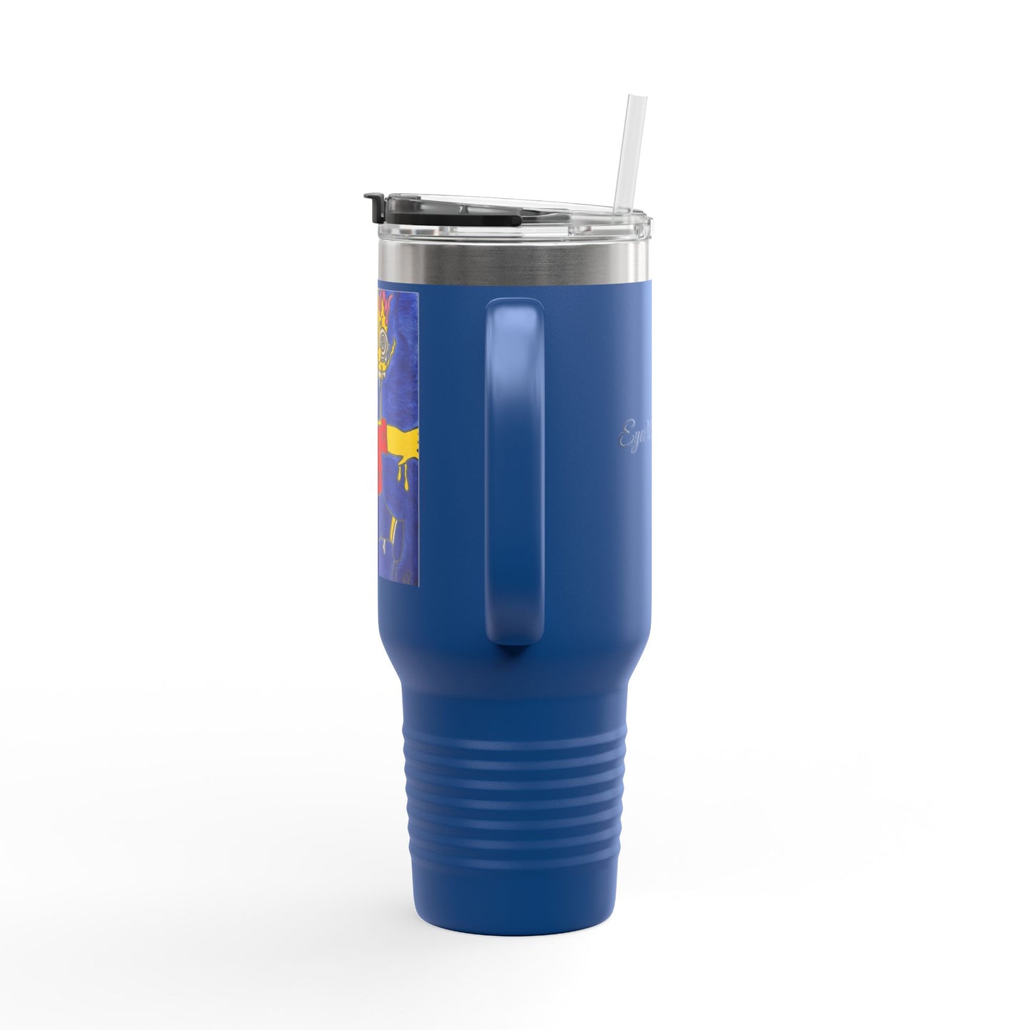 Vibrant Insulated Travel Mug - 40oz, Unique Artwork, Great for Gifts, Outdoor Adventures, Coffee Lovers, Personalized Drinkware