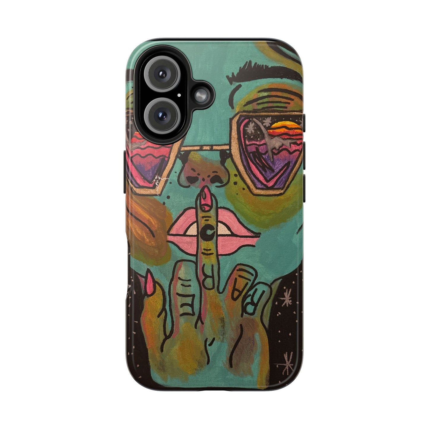 Vibrant Art Phone Case - Bold & Unique Tough Cases for Protection, Artistic Design Silicone Cover, Stylish Phone Accessory