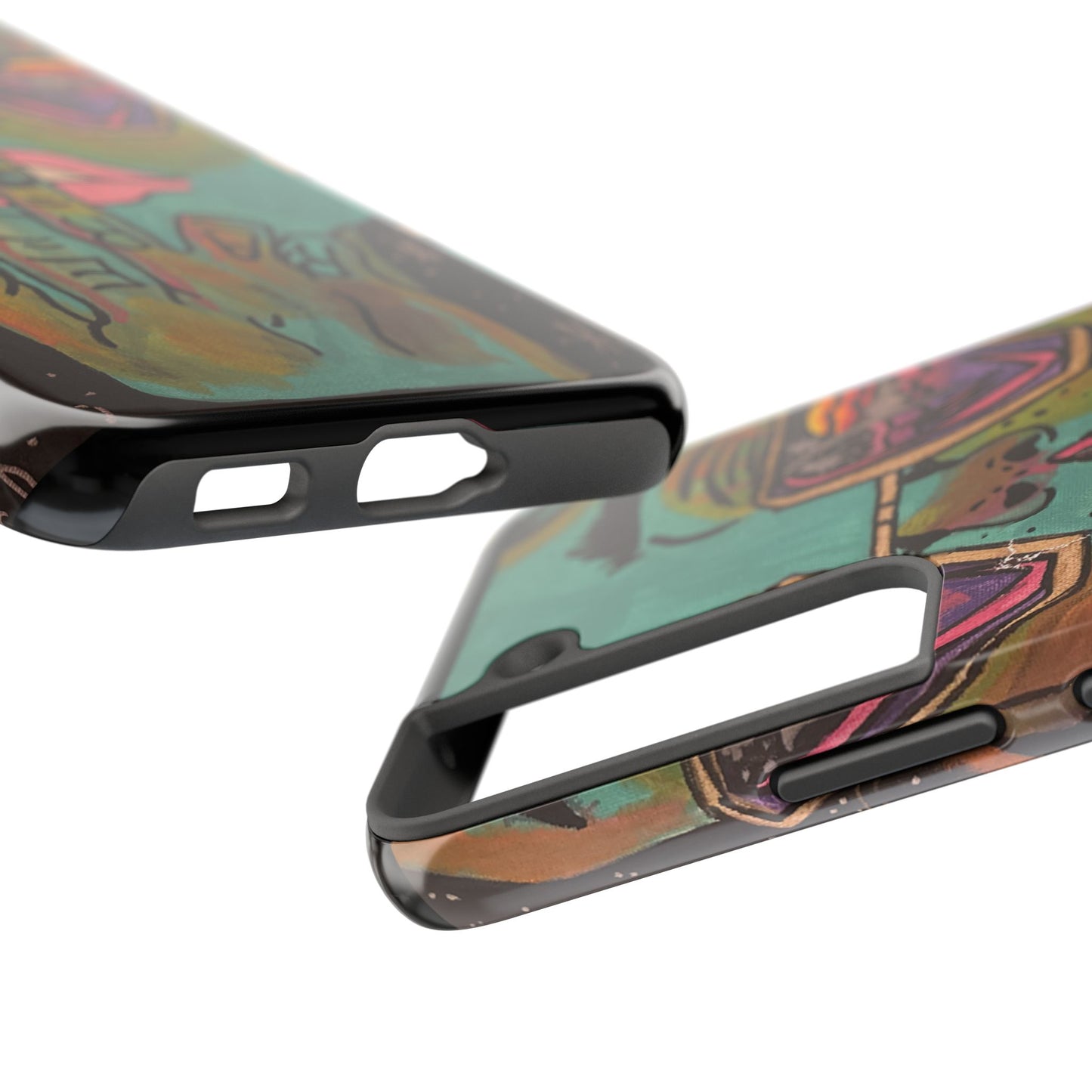 Vibrant Art Phone Case - Bold & Unique Tough Cases for Protection, Artistic Design Silicone Cover, Stylish Phone Accessory