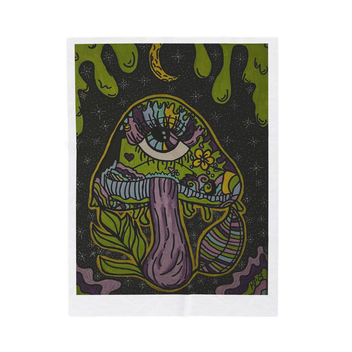 Psychedelic Mushroom Velveteen Plush Blanket, Cozy Throw Blanket for Home Decor, Perfect Gift for Nature Lovers, Festivals, and Chill [...]