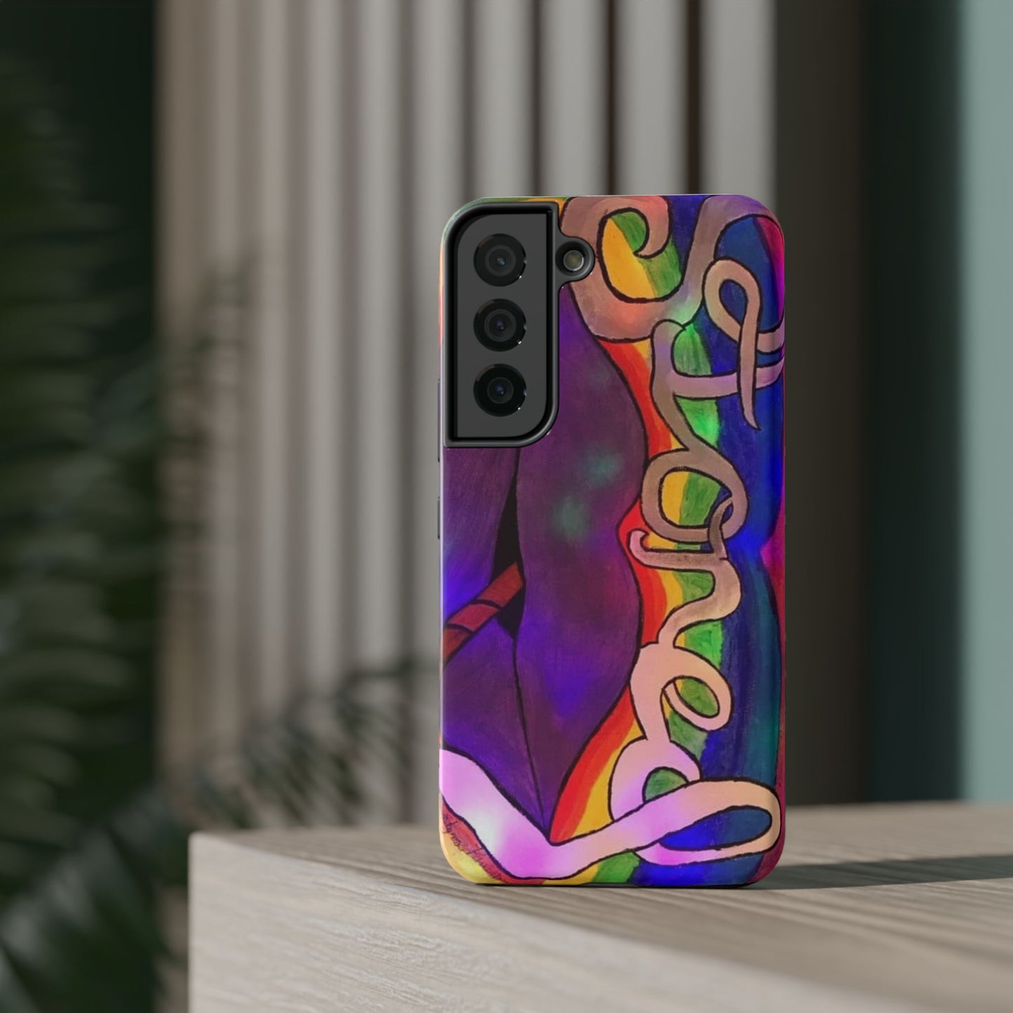 Vibrant Impact-Resistant Phone Cases, Colorful Phone Covers, Artistic Phone Protection, Unique Cases for Travel, Gift for Creative Souls