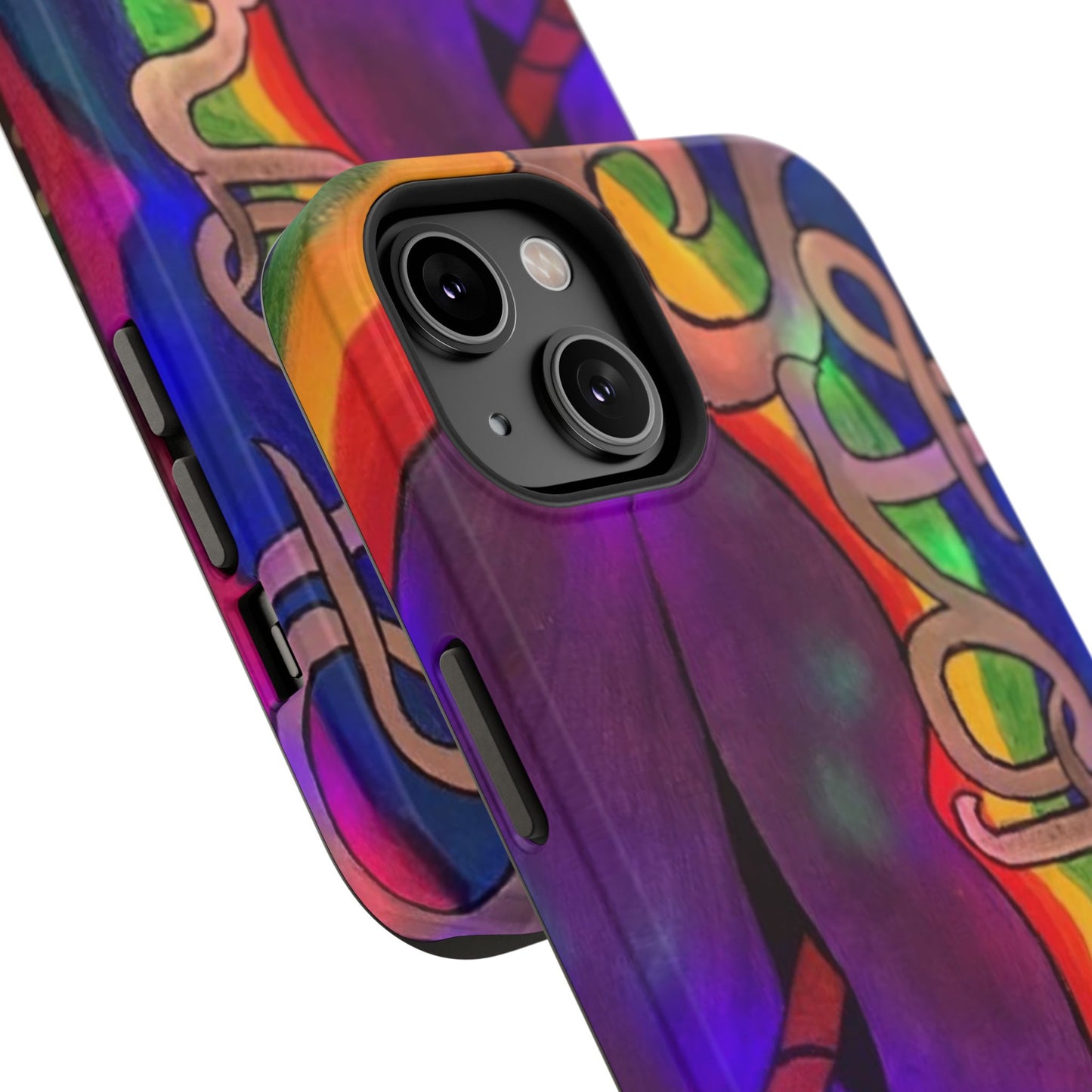 Vibrant Impact-Resistant Phone Cases, Colorful Phone Covers, Artistic Phone Protection, Unique Cases for Travel, Gift for Creative Souls