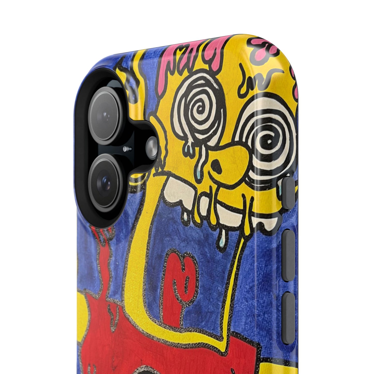 Colorful Impact-Resistant Phone Cases - Funky Artwork Cover, Phone Protection, Unique Gift, Fun Design, Cartoon Style