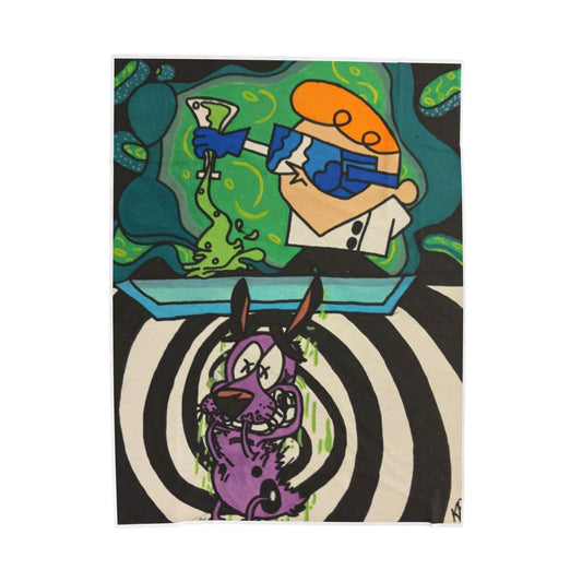 Colorful Cartoon Velveteen Plush Blanket, Cozy Home Decor, Perfect Gift for Kids & Teens, Great for Movie Nights, Nursery