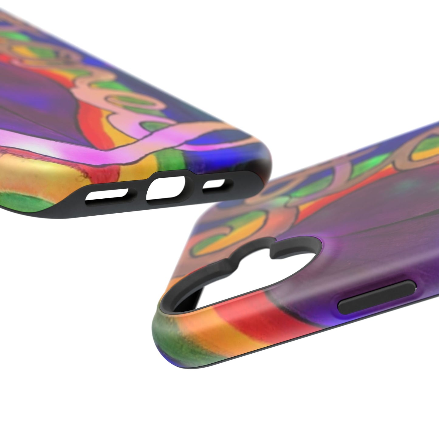 Vibrant Impact-Resistant Phone Cases, Colorful Phone Covers, Artistic Phone Protection, Unique Cases for Travel, Gift for Creative Souls