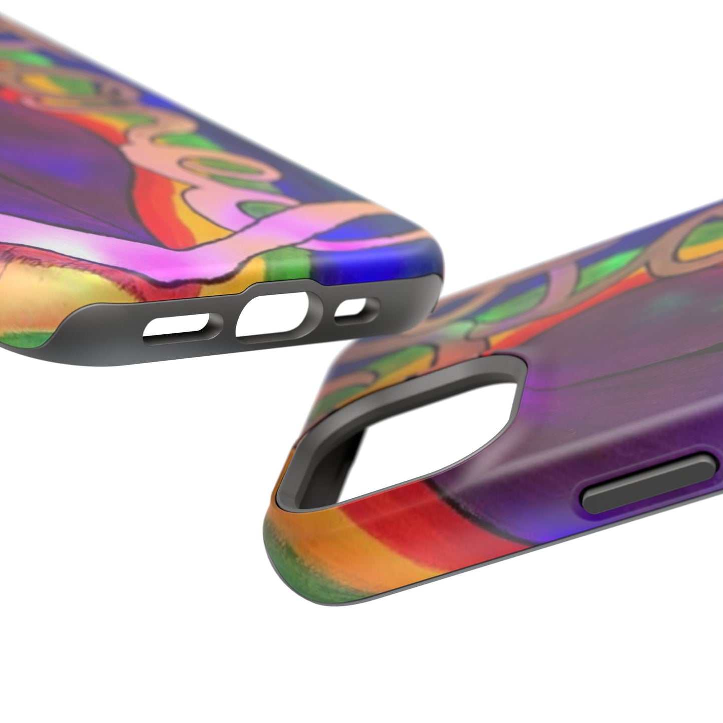 Vibrant Impact-Resistant Phone Cases, Colorful Phone Covers, Artistic Phone Protection, Unique Cases for Travel, Gift for Creative Souls