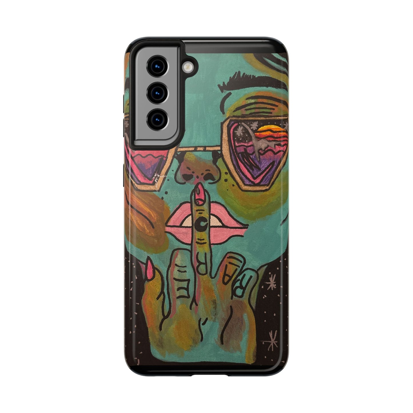 Vibrant Art Phone Case - Bold & Unique Tough Cases for Protection, Artistic Design Silicone Cover, Stylish Phone Accessory