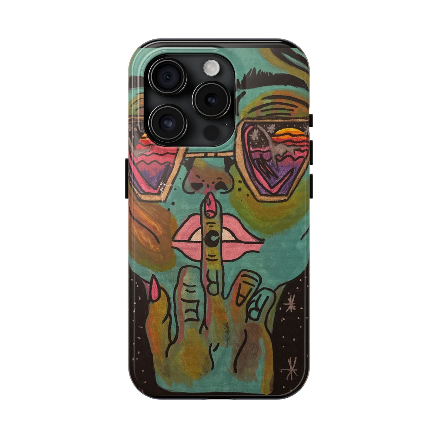 Vibrant Art Phone Case - Bold & Unique Tough Cases for Protection, Artistic Design Silicone Cover, Stylish Phone Accessory