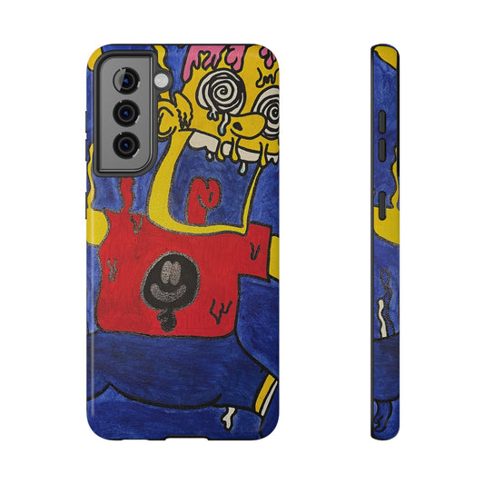 Colorful Impact-Resistant Phone Cases - Funky Artwork Cover, Phone Protection, Unique Gift, Fun Design, Cartoon Style