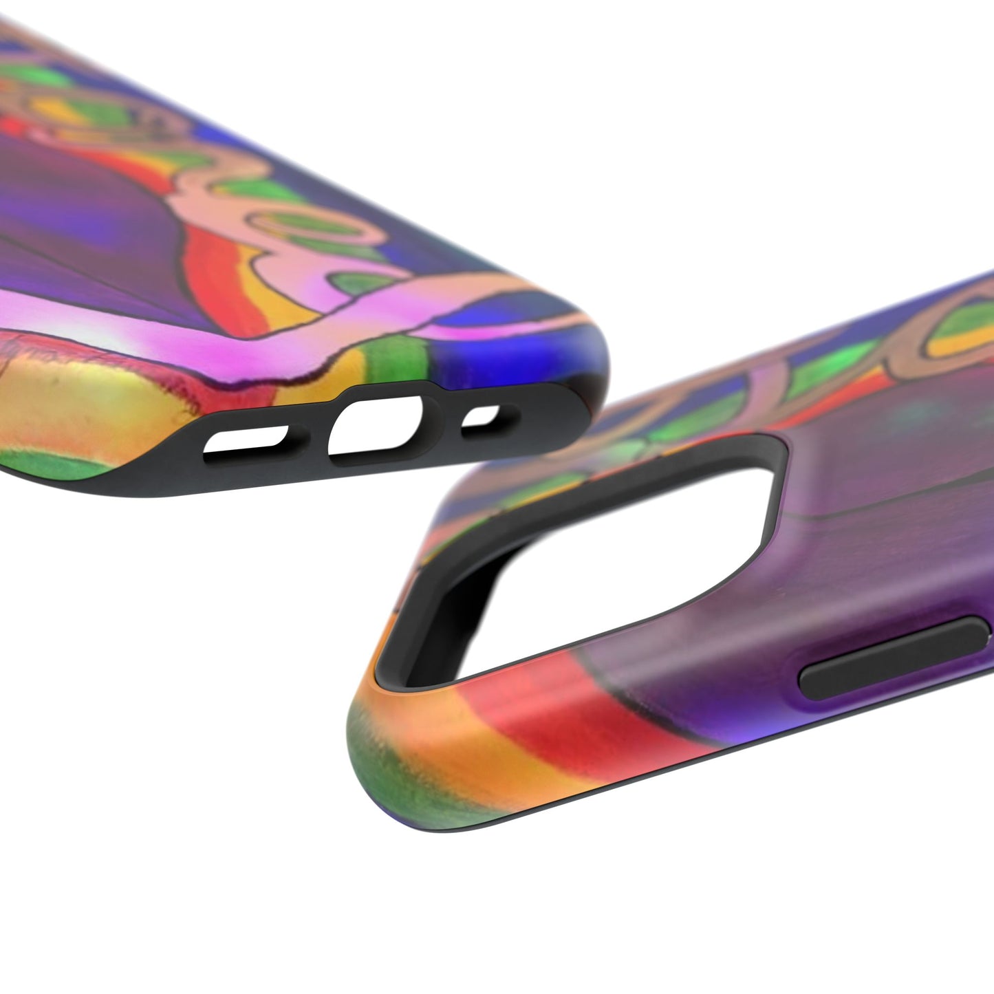 Vibrant Impact-Resistant Phone Cases, Colorful Phone Covers, Artistic Phone Protection, Unique Cases for Travel, Gift for Creative Souls