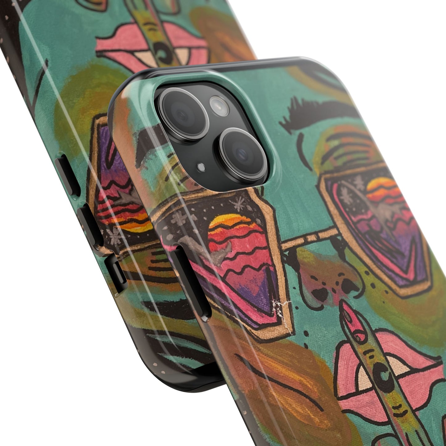 Vibrant Art Phone Case - Bold & Unique Tough Cases for Protection, Artistic Design Silicone Cover, Stylish Phone Accessory