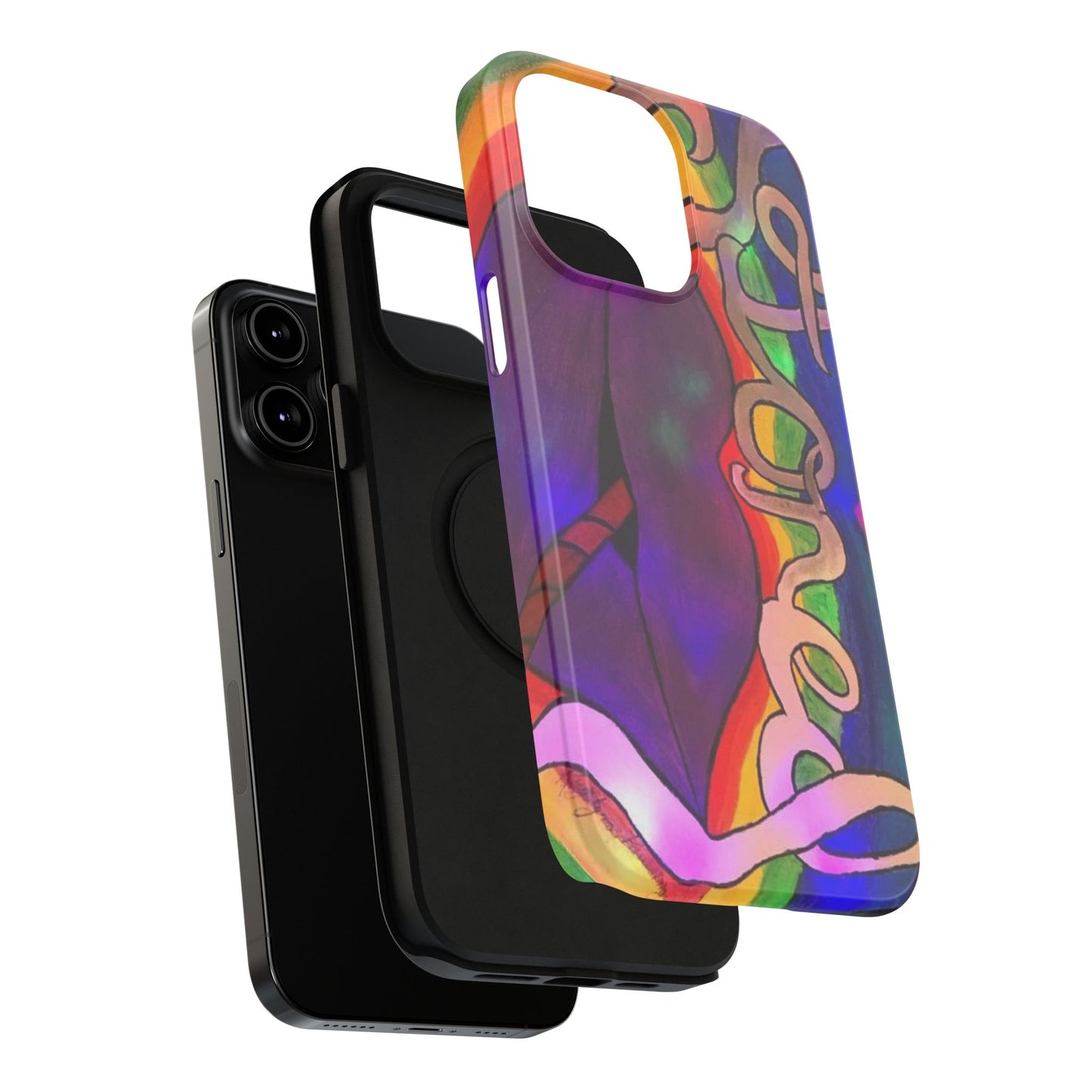 Vibrant Impact-Resistant Phone Cases, Colorful Phone Covers, Artistic Phone Protection, Unique Cases for Travel, Gift for Creative Souls