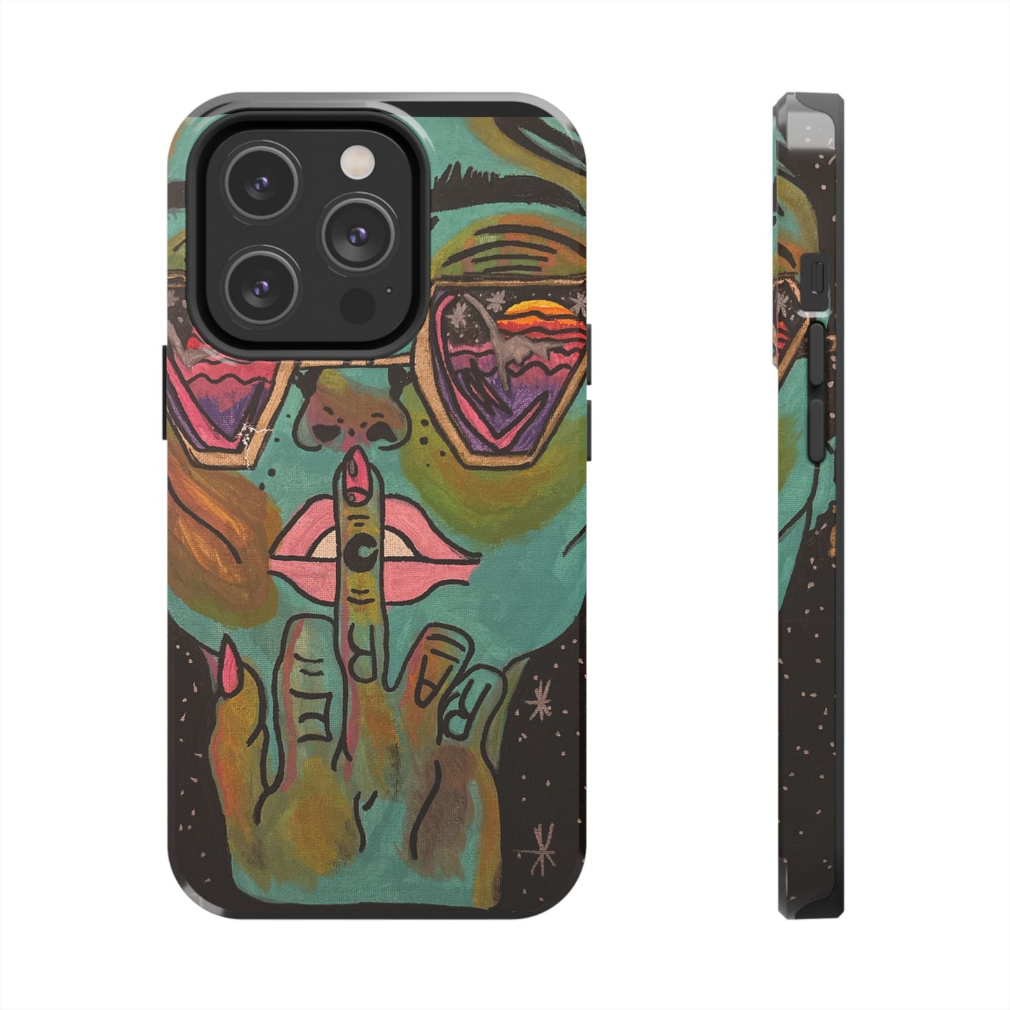Vibrant Art Phone Case - Bold & Unique Tough Cases for Protection, Artistic Design Silicone Cover, Stylish Phone Accessory