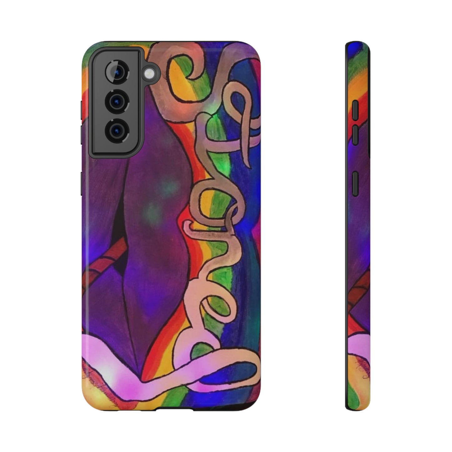 Vibrant Impact-Resistant Phone Cases, Colorful Phone Covers, Artistic Phone Protection, Unique Cases for Travel, Gift for Creative Souls