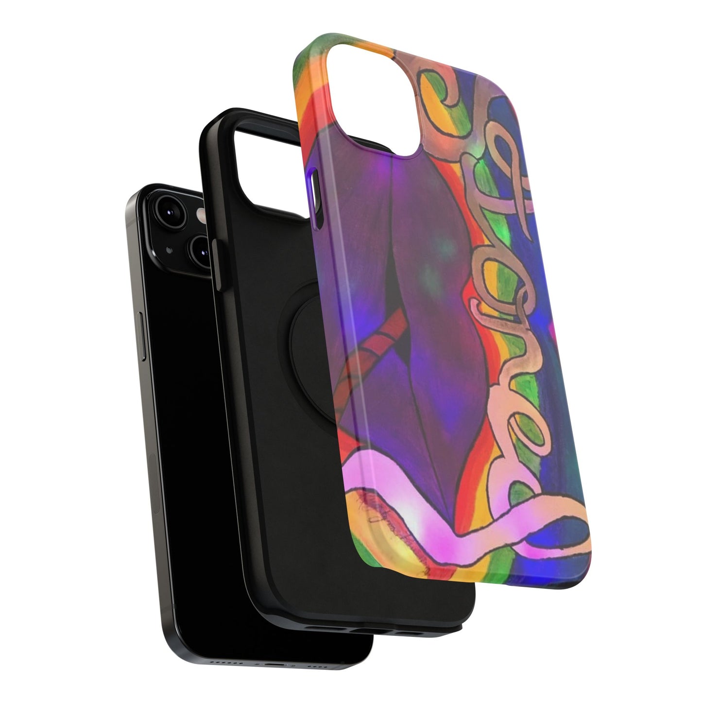 Vibrant Impact-Resistant Phone Cases, Colorful Phone Covers, Artistic Phone Protection, Unique Cases for Travel, Gift for Creative Souls