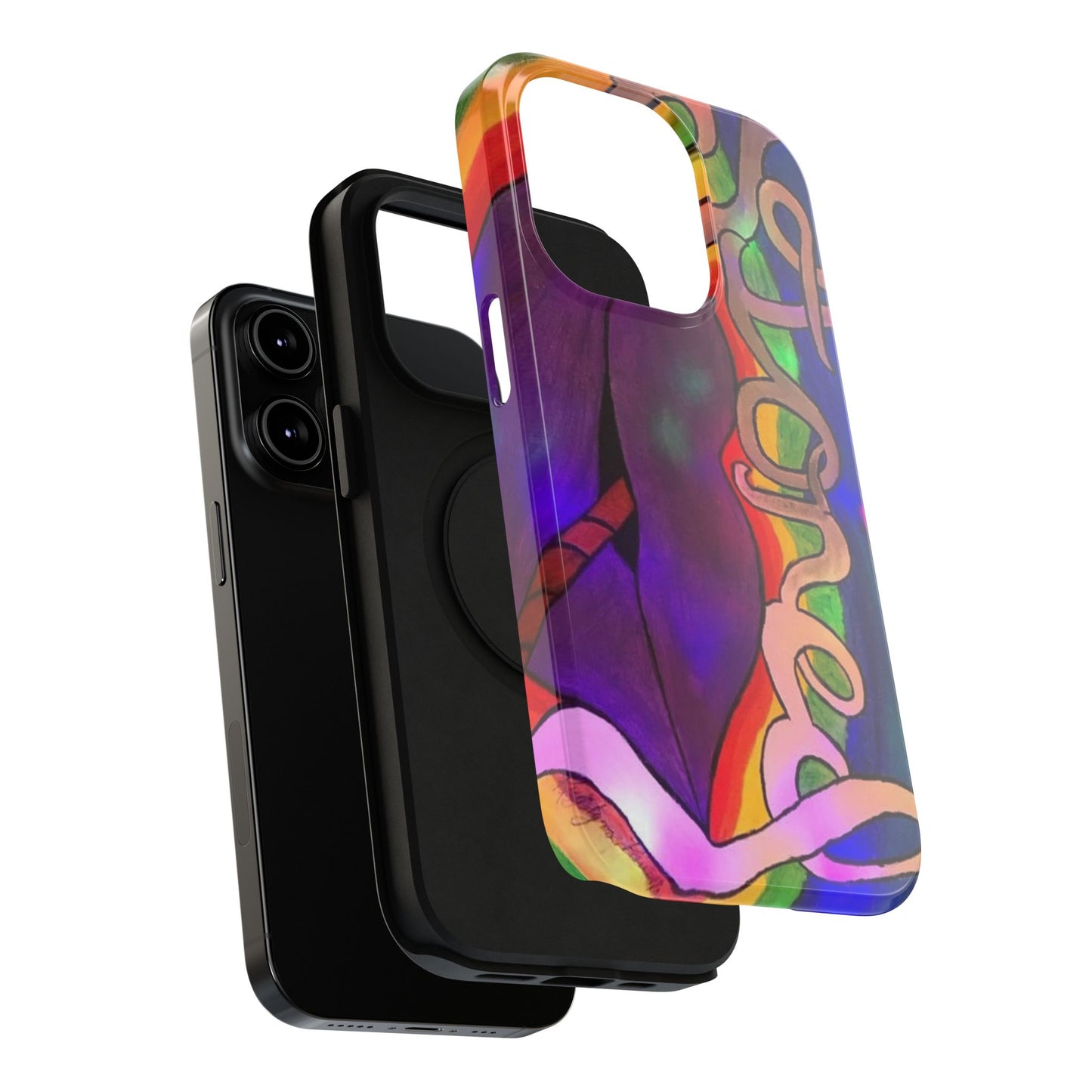 Vibrant Impact-Resistant Phone Cases, Colorful Phone Covers, Artistic Phone Protection, Unique Cases for Travel, Gift for Creative Souls