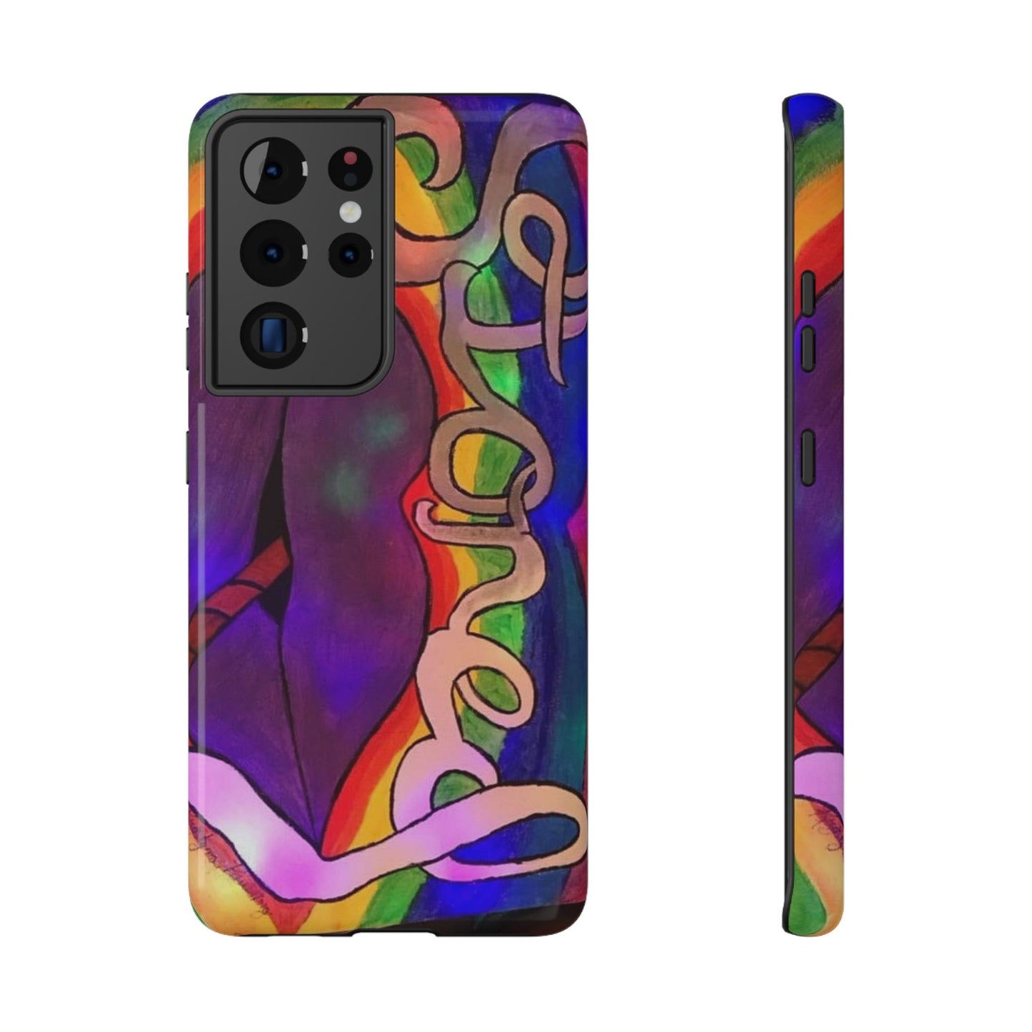 Vibrant Impact-Resistant Phone Cases, Colorful Phone Covers, Artistic Phone Protection, Unique Cases for Travel, Gift for Creative Souls