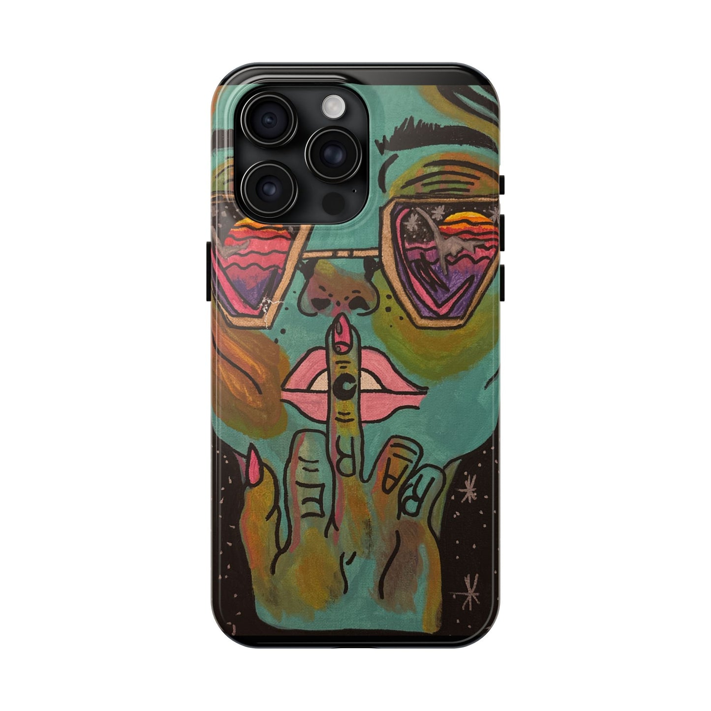 Vibrant Art Phone Case - Bold & Unique Tough Cases for Protection, Artistic Design Silicone Cover, Stylish Phone Accessory