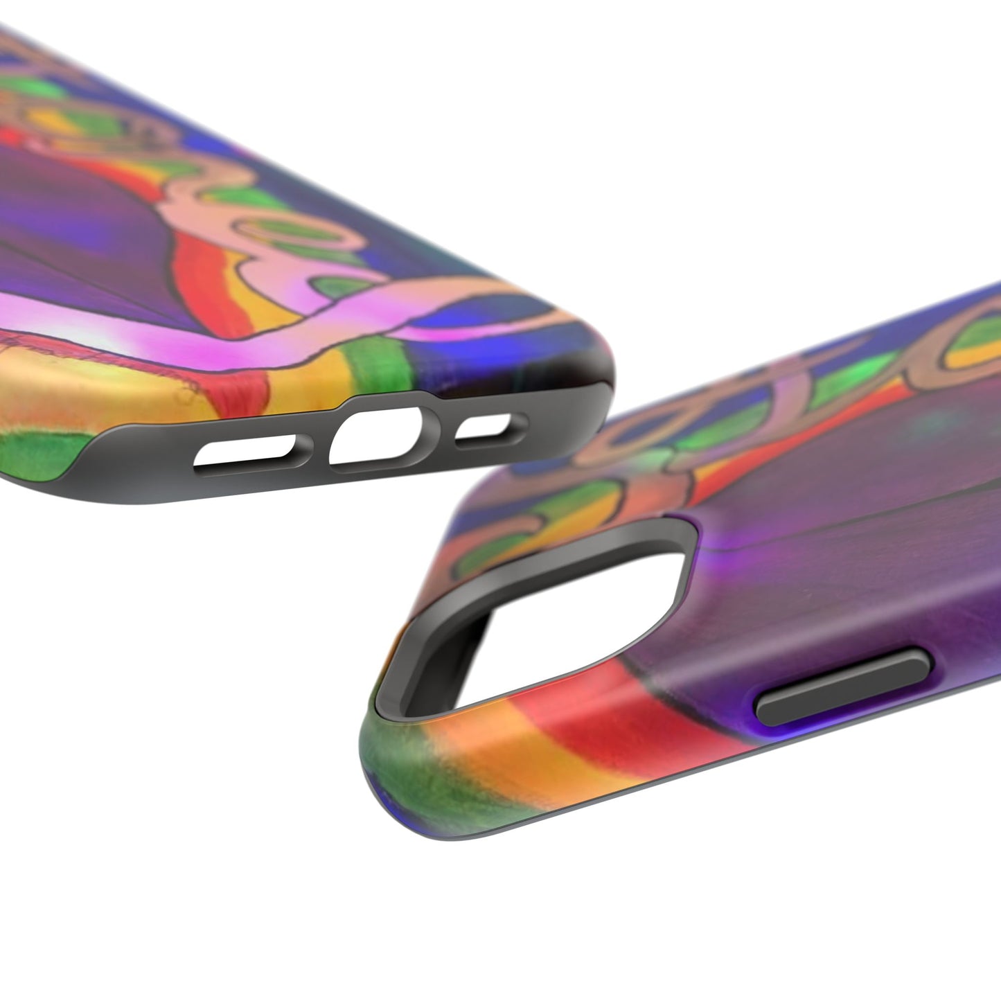 Vibrant Impact-Resistant Phone Cases, Colorful Phone Covers, Artistic Phone Protection, Unique Cases for Travel, Gift for Creative Souls