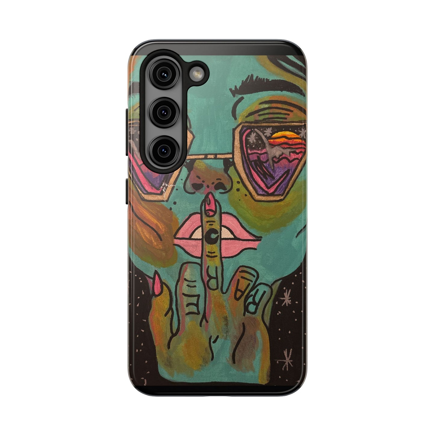 Vibrant Art Phone Case - Bold & Unique Tough Cases for Protection, Artistic Design Silicone Cover, Stylish Phone Accessory