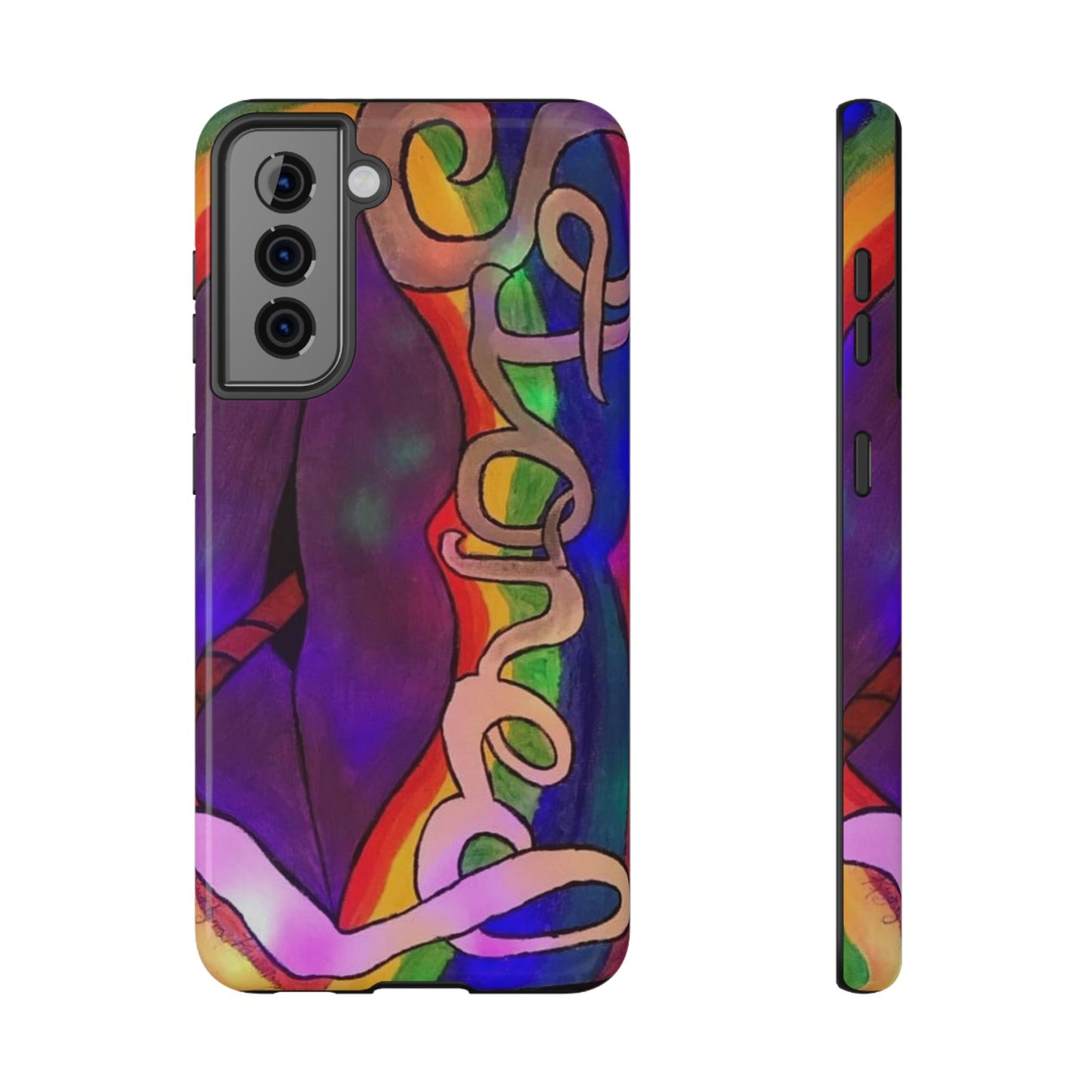 Vibrant Impact-Resistant Phone Cases, Colorful Phone Covers, Artistic Phone Protection, Unique Cases for Travel, Gift for Creative Souls