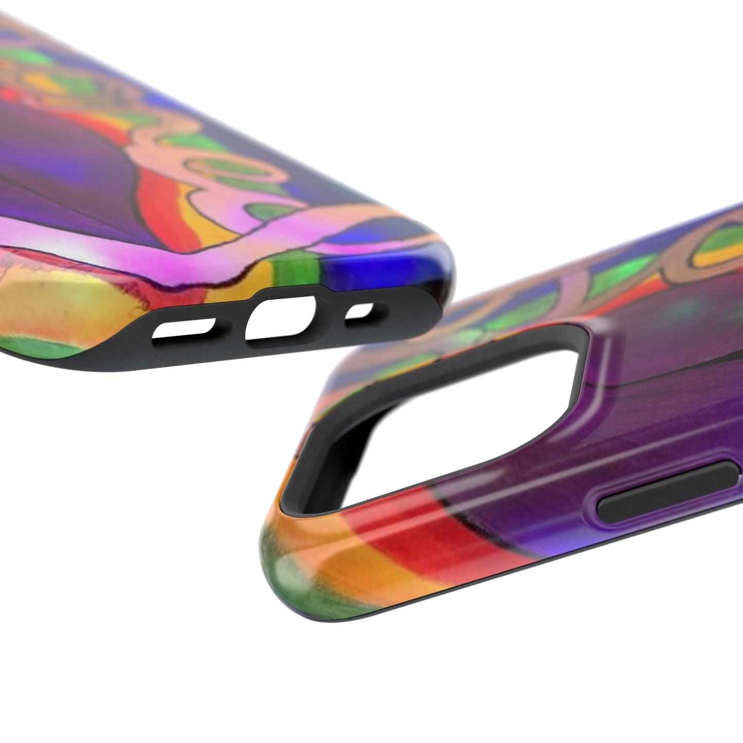 Vibrant Impact-Resistant Phone Cases, Colorful Phone Covers, Artistic Phone Protection, Unique Cases for Travel, Gift for Creative Souls